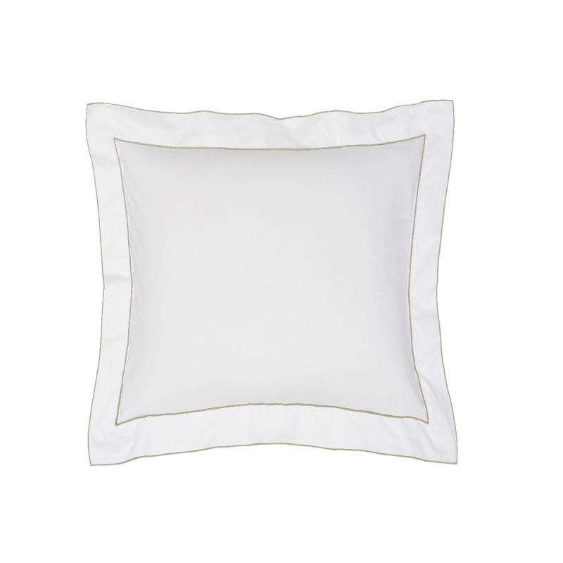 Salerno Percale Sham Set of 2-Champagne-King